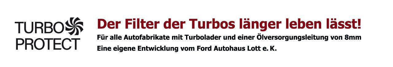 Turbo Protect Filter wurde von uns ursprünglich für den 1,6-Liter-Turbodiesel von PSA entwickelt. Er ist in vielen Modellen wie Peugeot, Citroën, Ford, Volvo, Mazda und anderen Fahrzeugherstellern anzutreffen. Durch eine ungünstige Verlegung der Ölleitung kommt es bei diesem Motor immer wieder zu Schäden am Turbolader. Dies geschieht, weil das Öl überhitzt und die Leitung verstopft wird. Die fehlende Schmierung und das verschmutzte Öl des Turboladers führen dann fast immer zu teuren Turboschäden.